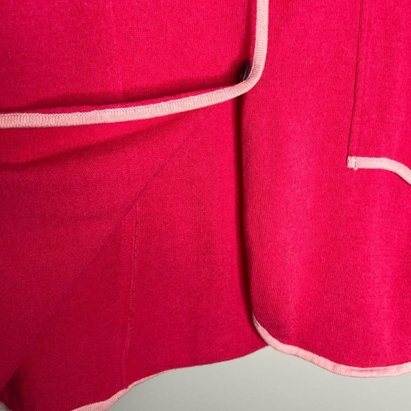 Nic + Zoe Two Tone Modal Blend Blazer Career Pink Trendy Contemporary Medium - Picture 6 of 12